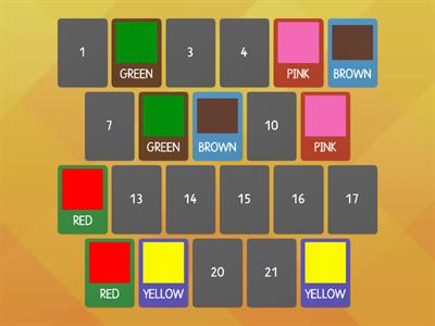 MEMORY GAME - COLORS