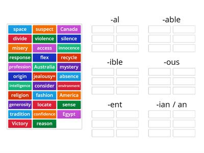 WF Adjectives