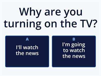  Future - will vs be going to 