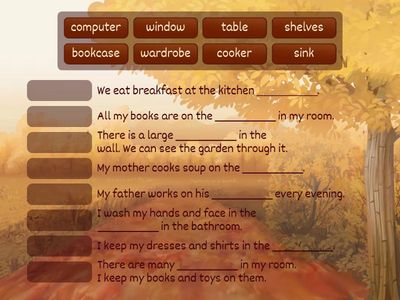 "Мебель" и "Предметы в доме"