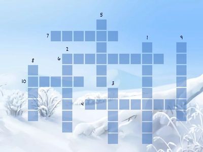 Winter A1 (2-review) crossword
