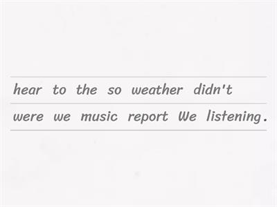 Past Simple/Past Continuous