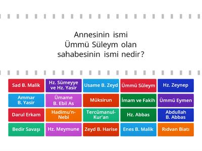 çocuk sahabeler