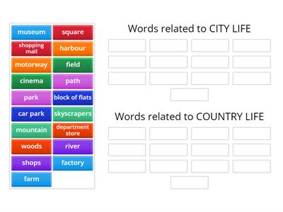 City life, country life EXCEL 9