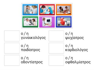 Είδη γιατρών-Αντιστοίχιση