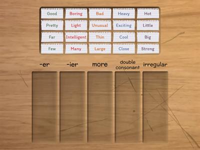 7th Grade - Unit 10.04 (Comparatives)