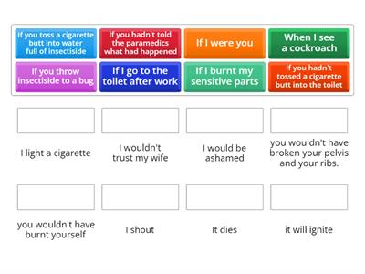 Conditionals 0, 1, 2 and 3 