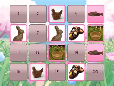 Trouvez les paires: Pâques