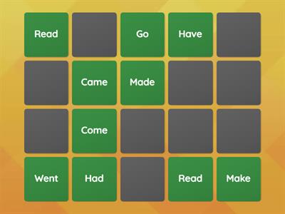 AS3 UNIT7 IRREGULAR VERBS
