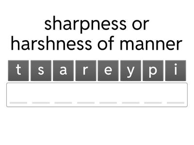 Wordly Wise Vocabulary Words