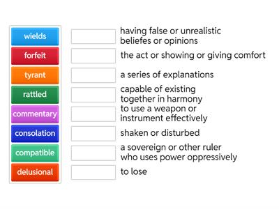 Restart Vocabulary-Section 4 (Chapters 19-24)