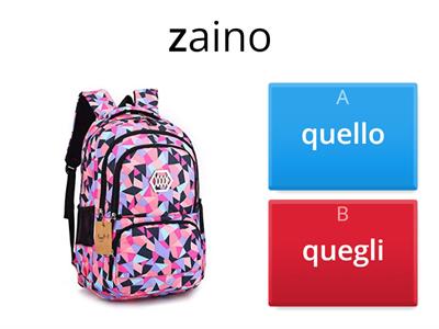 4-Quello/quegli