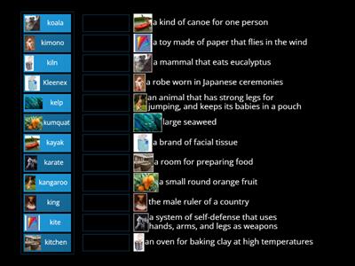 Articulation - K Word Definitions