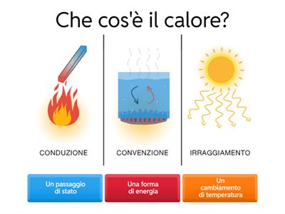SCIENZE: QUIZ IL CALORE