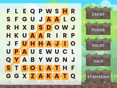 RUKUN ISLAM (CROSSWORD)