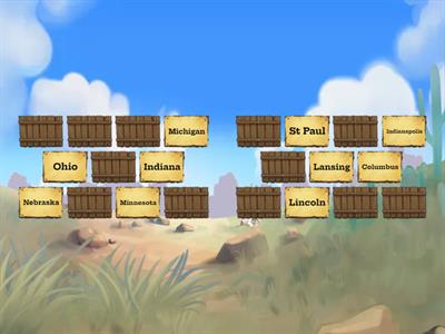 Midwest States, Capitals and abbreviations 