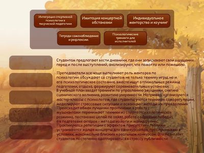 Развитие регулятивных механизмов в исполнительской деятельности