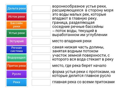 8, класс. Реки
