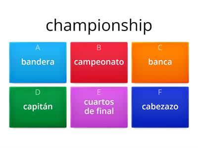 Vocabulario del Futbol