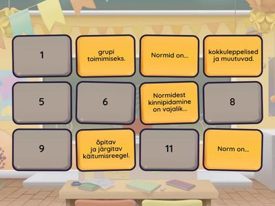 Normid. Lõpeta lause!