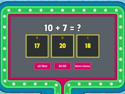 1.SINIF TOPLAMA OYUNU