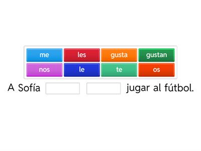 el verbo gustar