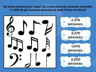 Problemas matemáticos com milhar.