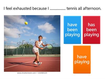 Present perfect continuous tense