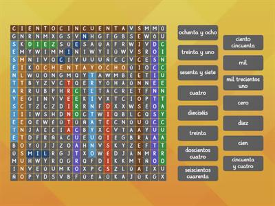 sopa de letras de numeros 