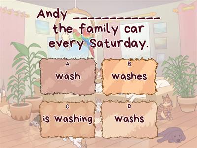 Present Simple / Present Continuous - Affirmative and Negative