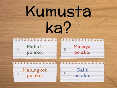 Filipino Questions