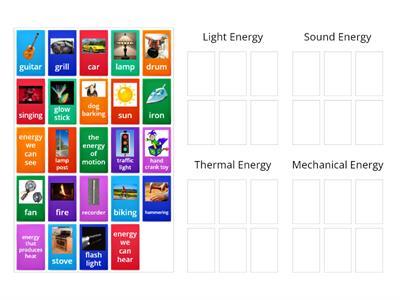 Forms of Energy (3rd Grade)