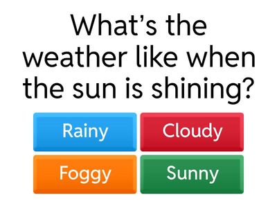 Weather and Time Quiz