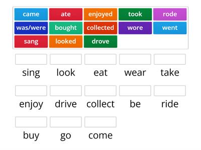 Past Simple Verbs - Match Up