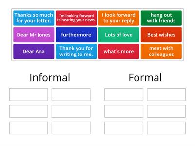 Formal or informal? Writing a letter for FCE. 