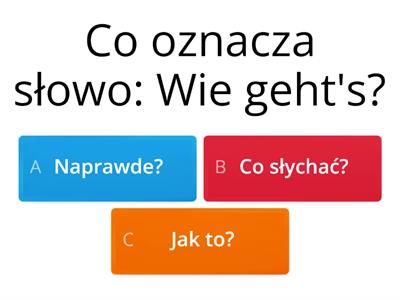 Język Niemiecki - Wie geht's?