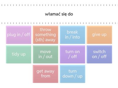 Angielski klasa 7 repetytorium unit 2 czasowniki złożone