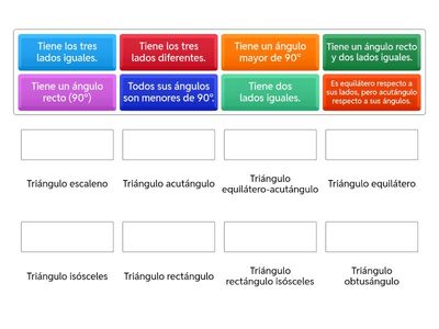 Clasificación de triángulos según sus lados y ángulos