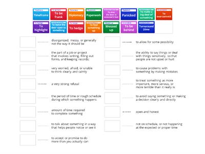 Workplace Vocab and Idioms