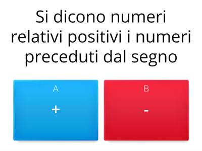 NUMERI RELATIVI