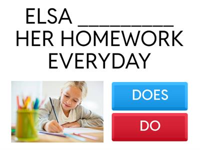 DO/DOES (PRESENT SIMPLE)