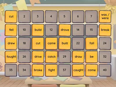 Past simple: irregular verbs 1