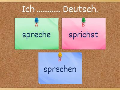   verb sprechen