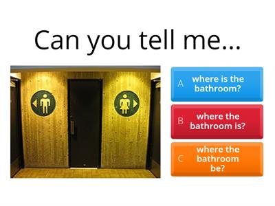 Indirect questions practice