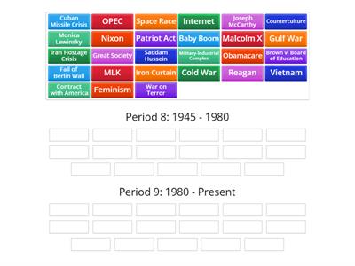 APUSH Periods 8 and 9