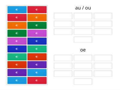 Uitspraak au/ou en oe