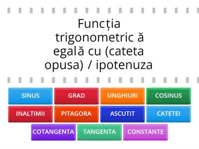  FUNCTII TRIGONOMETRICE