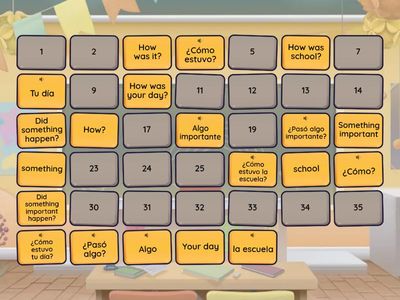 After school: Questions and phrases