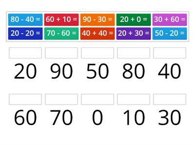 Add and Subtract Tens