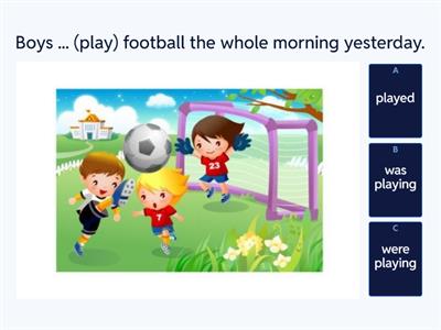 Past Continuous/ Past Simple.